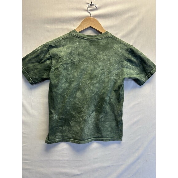 The Mountain Find 12 Wolves Shirt Green Tie Dye Boys Large - Picture 7 of 7